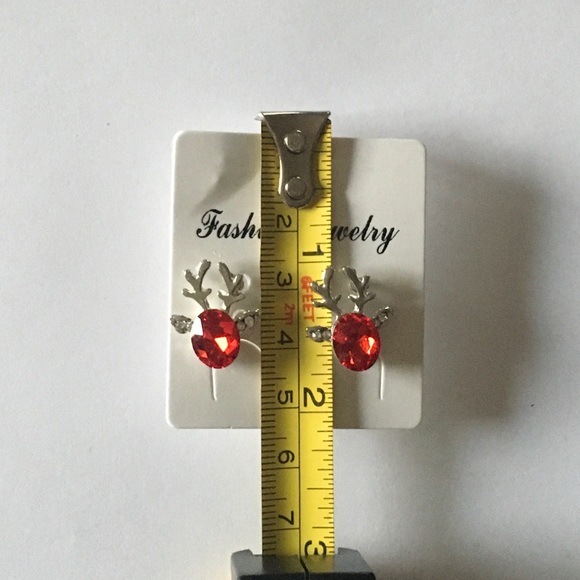 Rudolph the Red Reindeer Earrings - Picture 4 of 4